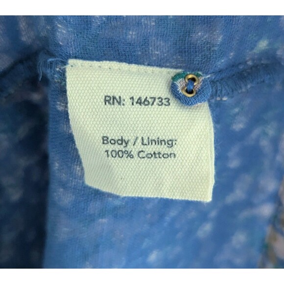 Mirth Perth Backless Short Dress Women's Size Large Blueberry Floral Mini Dress - Picture 7 of 10